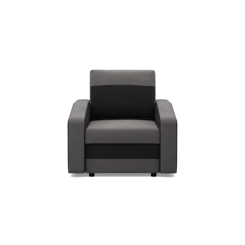 ORION Armchair, Filling - Foam, Color - GRAY + BLACK