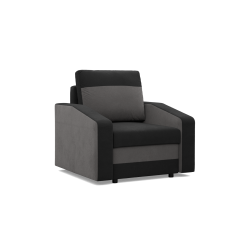 ORION Armchair, Filling - Spring, Color - BLACK + GRAY