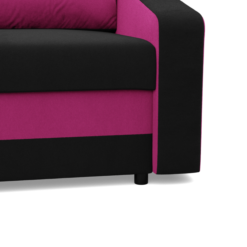 ORION Armchair, Filling - Spring, Color - BLACK + FUCHSIA