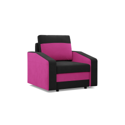 ORION Armchair, Filling - Spring, Color - BLACK + FUCHSIA