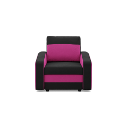 ORION Armchair, Filling - Spring, Color - BLACK + FUCHSIA
