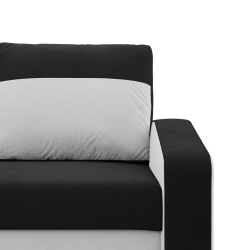 ORION Armchair, Filling - Spring, Color - BLACK + WHITE