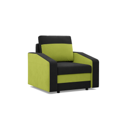 ORION Armchair, Filling - Spring, Color - BLACK + LIME