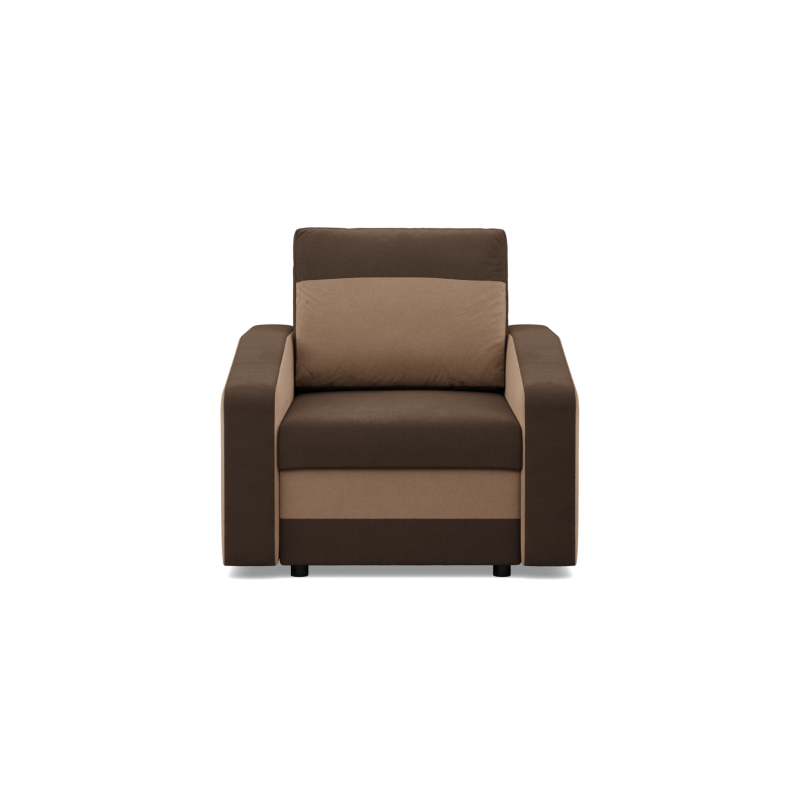 ORION Armchair, Filling - Spring, Color - BROWN + CAPPUCCINO