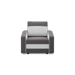 Sillón ORION, Relleno - De muelles, Color - GRIS + BLANCO