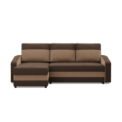 ORION Corner Sofa, Filling - Foam, Color - BROWN + CAPPUCCINO