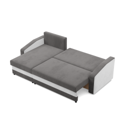 ORION Corner Sofa, Filling - Spring, Color - GRAY + WHITE