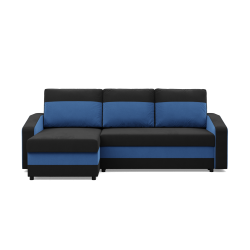 ORION Corner Sofa, Filling - Spring, Color - BLACK + INK