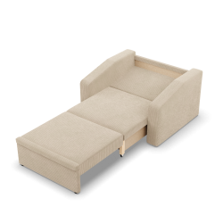 Ausklappbarer Sessel Orbit 80, Farbe - BEIGE - Poso 100