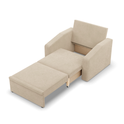 Ausklappbarer Sessel Orbit 80, Farbe - BEIGE - Poso 100