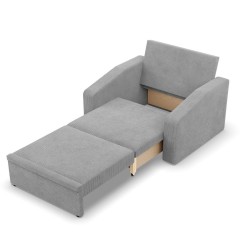 Ausziehbarer Sessel Orbit 80, Farbe - HELLGRAU - Poso 055