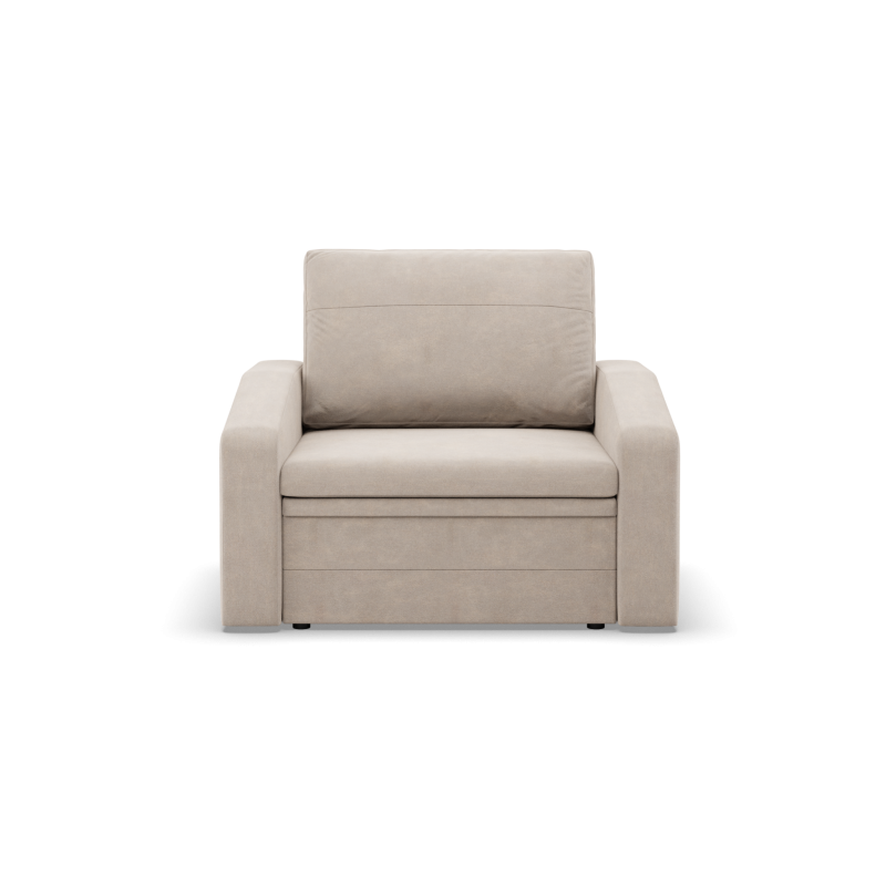 Ausziehbarer Sessel Orbit 80, Farbe - BEIGE - Paros 02