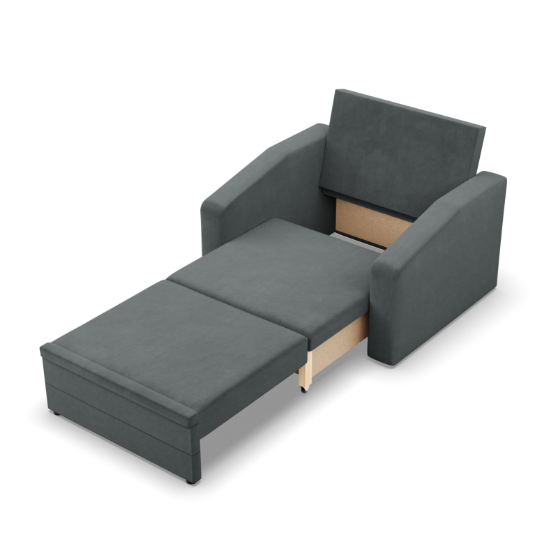 Sillón reclinable Orbit 80, Color - GRIS OSCURO - Kronos 034