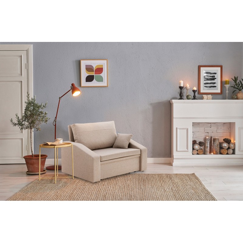 Klappbarer Sessel Orbit 80, Farbe - BEIGE - Malmo New 08
