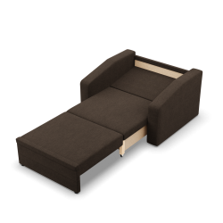 Ausziehbarer Sessel Orbit 80, Farbe - BRAUN - Malmo New 028