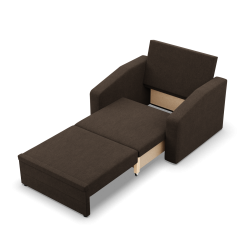 Ausziehbarer Sessel Orbit 80, Farbe - BRAUN - Malmo New 028