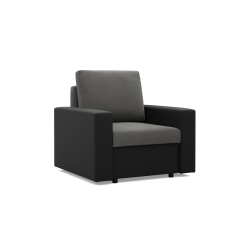 LUNA Armchair, Color - GRAY + BLACK