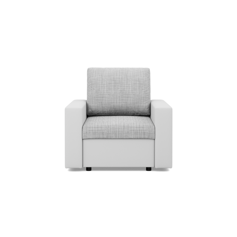 LUNA Armchair, Color - GRAY + WHITE