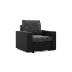 LUNA Armchair, Color - DARK GRAY + BLACK