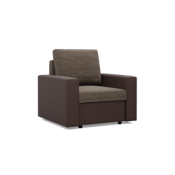 LUNA Armchair, Color - BROWN + CAPPUCCINO