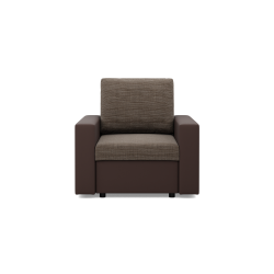 Sillón LUNA, Color - MARRÓN + CAPUCHINO