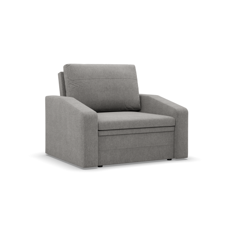 Ausziehbarer Sessel Orbit 90, Farbe - HELLGRAU - Malmo New 090