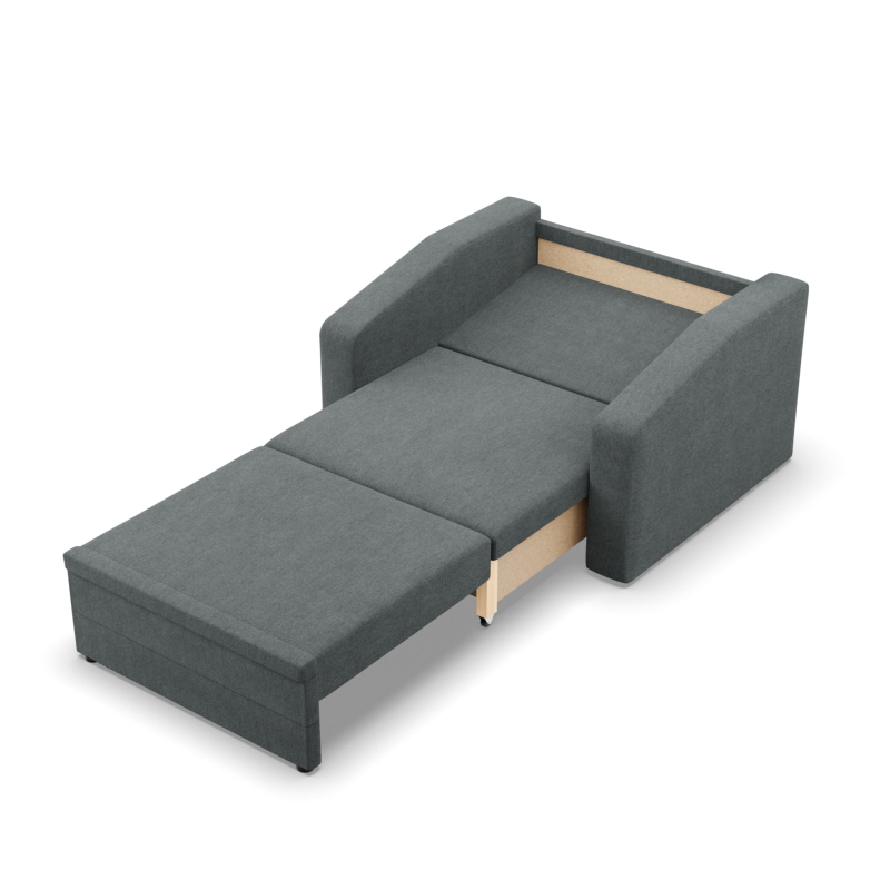 Ausklappbarer Sessel Orbit 90, Farbe - DUNKELGRAU - Malmo New 095