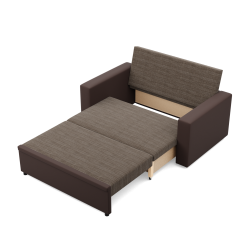 Sofa LUNA , Kolor - BRĄZ + CAPPUCCINO