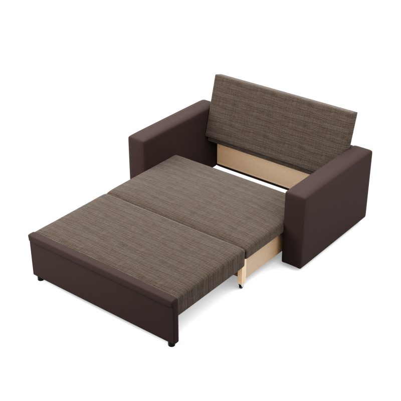 Sofa LUNA, Farbe - BRAUN + CAPPUCCINO