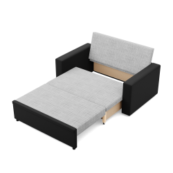 Sofa LUNA , Kolor - SZARY + CZARNY
