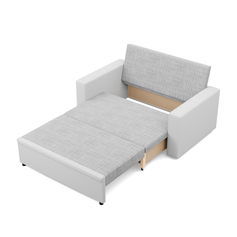 Sofa LUNA, Farbe - GRAU + WEISS