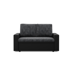 Sofa LUNA, Farbe - DUNKELGRAU + SCHWARZ