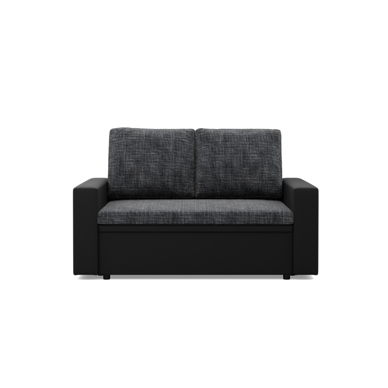 Sofa LUNA, Farbe - DUNKELGRAU + SCHWARZ