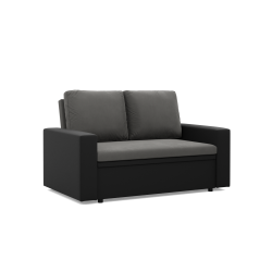 Sofa LUNA, Farbe - GRAU + SCHWARZ