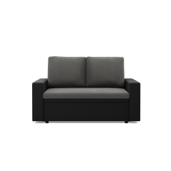 Sofa LUNA , Kolor - POPIEL + CZARNY