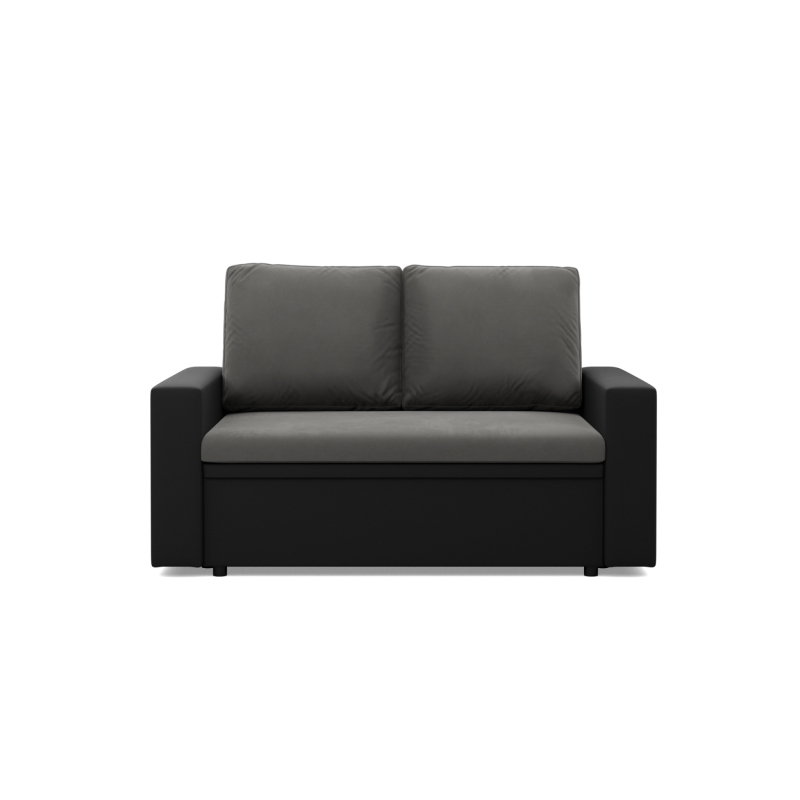 Sofa LUNA , Kolor - POPIEL + CZARNY