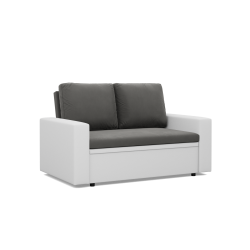 Sofa LUNA , Kolor - POPIEL + BIAŁY