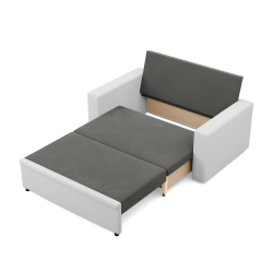 Sofa LUNA, Farbe - GRAU + WEISS