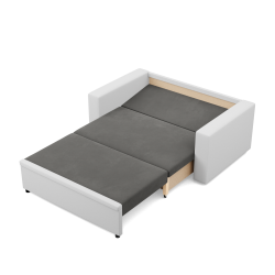 Sofa LUNA , Kolor - POPIEL + BIAŁY