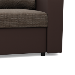 Ecksofa LUNA, Farbe - BRAUN + CAPPUCCINO