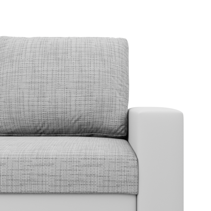 LUNA Corner Sofa, Color - GRAY + WHITE