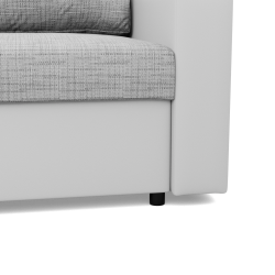 LUNA Corner Sofa, Color - GRAY + WHITE