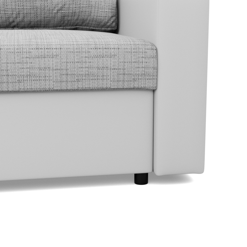 LUNA Corner Sofa, Color - GRAY + WHITE