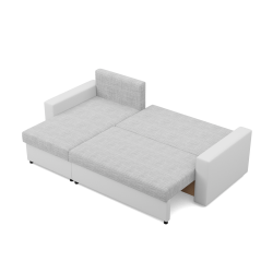 LUNA Corner Sofa, Color - GRAY + WHITE