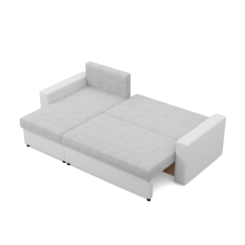 LUNA Corner Sofa, Color - GRAY + WHITE