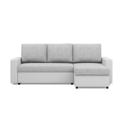 LUNA Corner Sofa, Color - GRAY + WHITE