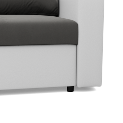 LUNA Corner Sofa, Color - GRAY + WHITE