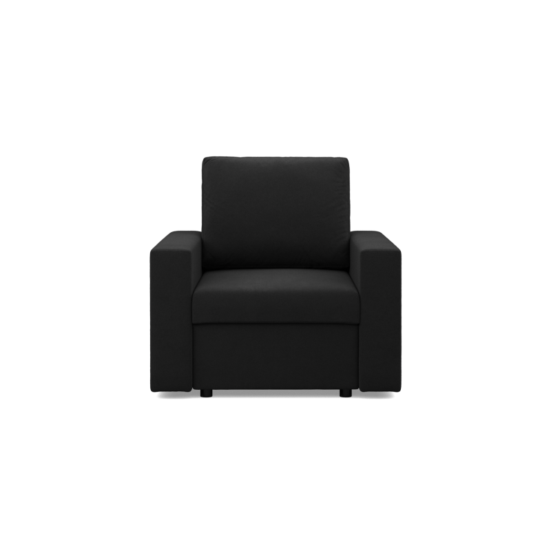 Sillón NEO Micro, Relleno - Espuma, Color - NEGRO, Tipo de reposabrazos - Recto