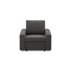 Крісло NEO Mikro, Наповнення - Пінкове, Колір - СІРИЙ, Тип підлокітника - Косий