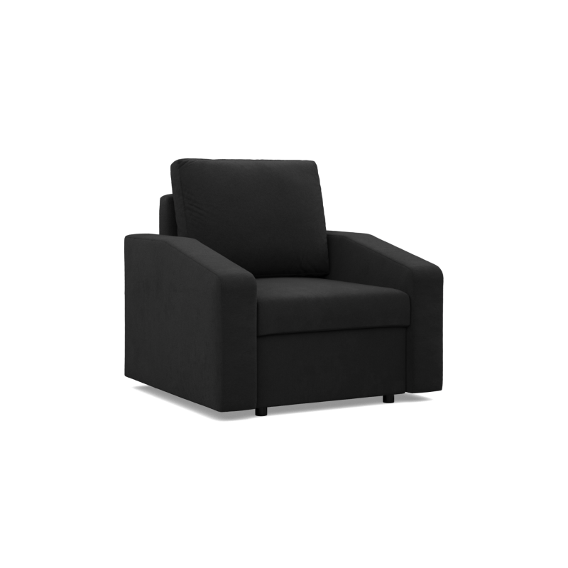 Sillón NEO Micro, Relleno - Espuma, Color - NEGRO, Tipo de reposabrazos - Inclinados